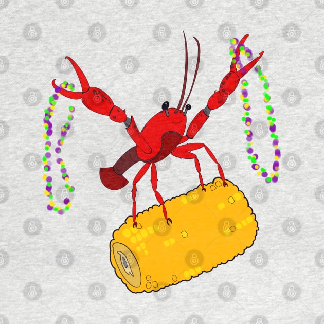 Mardi Gras crawfish by Stephanie Kennedy 